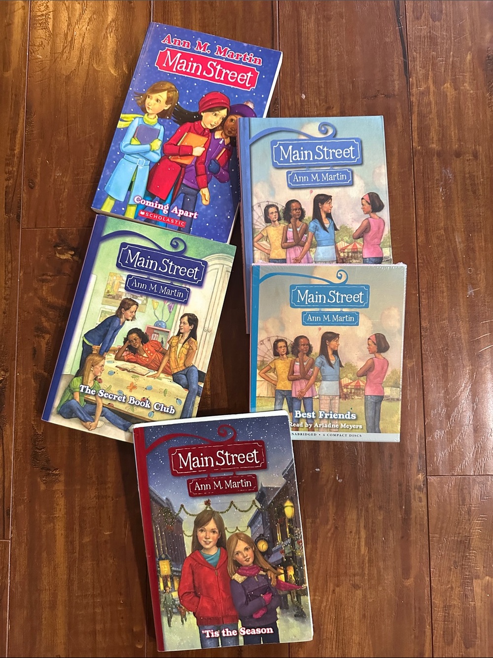 Ann M. Martin Main Street Book Lot + Best Friends Audiobook 5 Piece Set